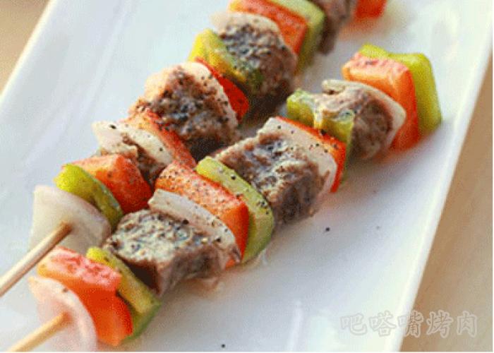 蔬菜烧烤技术彩椒烤肉串的做法