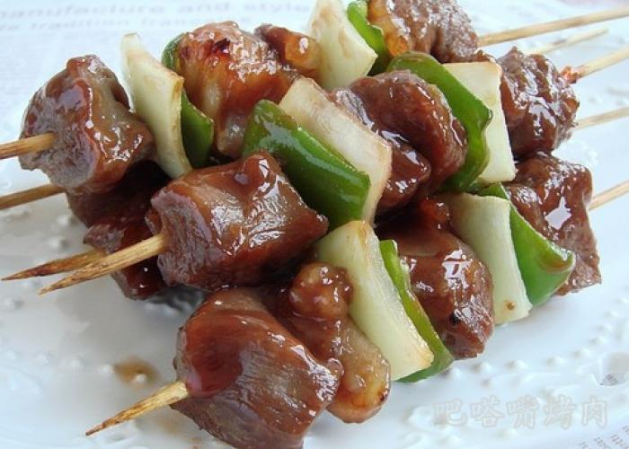 三步教你做蜜汁柚香牛肉串