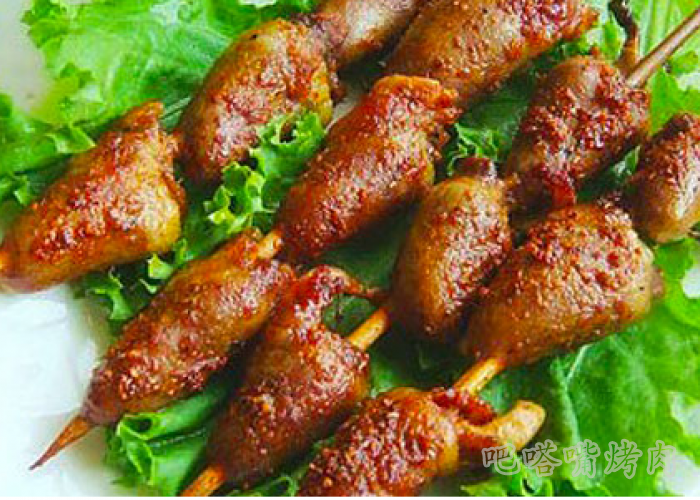 美味的食物的做法铁锅烤鸡心