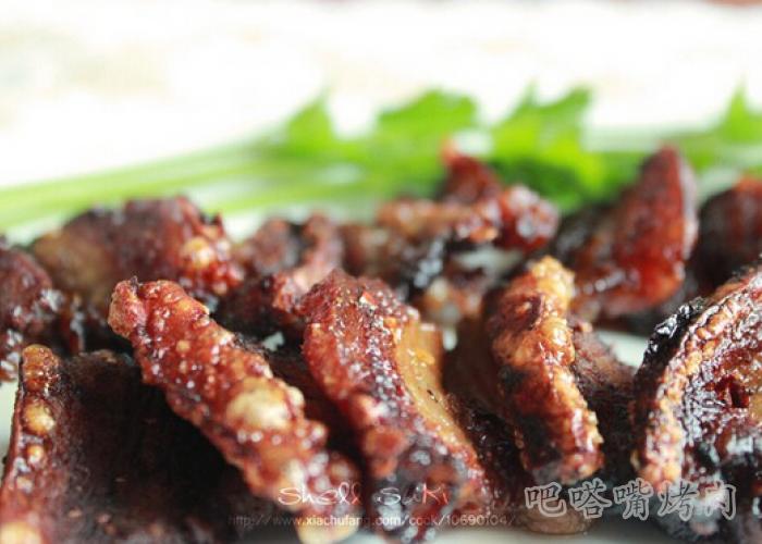 微波香辣烤肉的做法