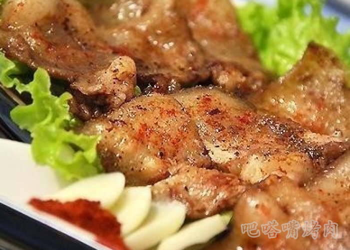 舌头的美食绿茶烤肉的做法