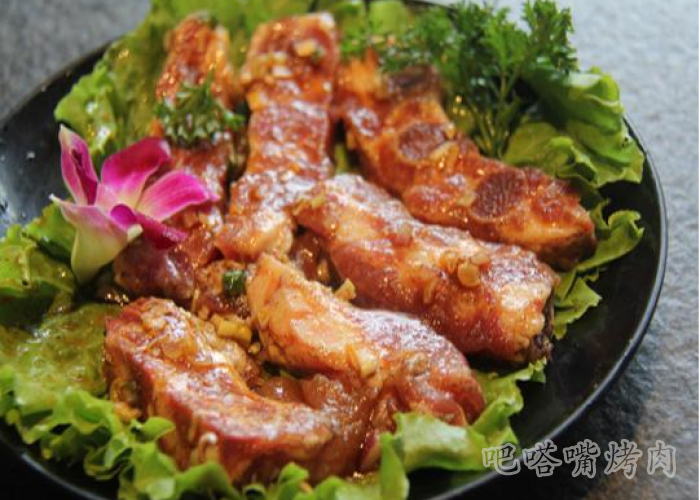 韩国烤肉教您黑椒猪排做法步骤