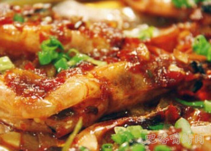 韩国烤肉店介绍锡纸烤大虾的做法