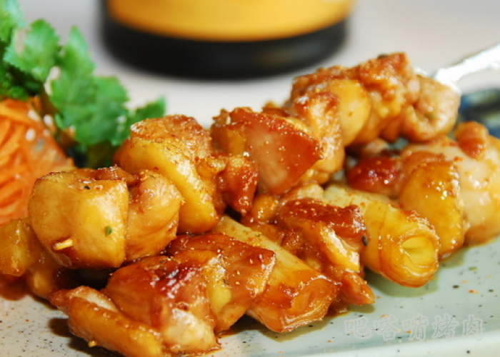 香烤洋葱鸡肉串的做法步骤