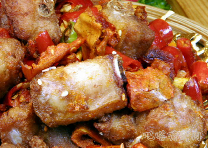 过年不忘做香辣烤排骨