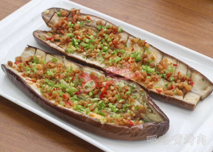 艺术感很强的茄船烤肉