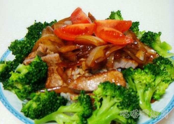 营养健康西兰花烤肉