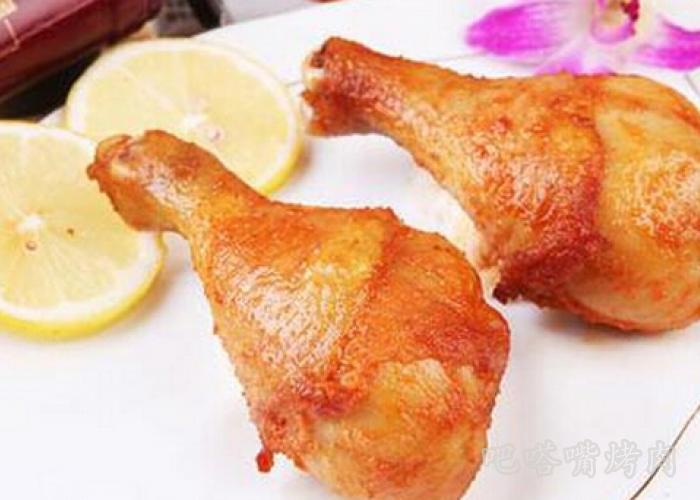 烧烤加盟店分享烤鸡琵琶腿的做法