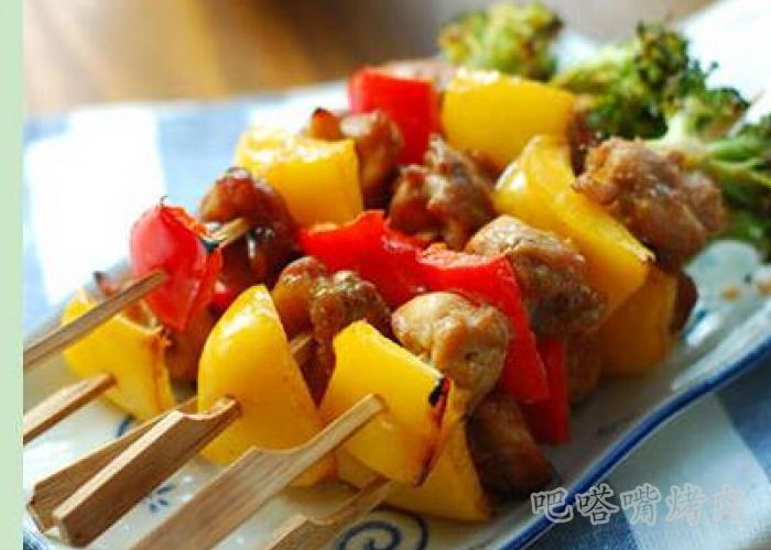 韩国烤肉加盟店详解鸡腿烤时蔬的做法