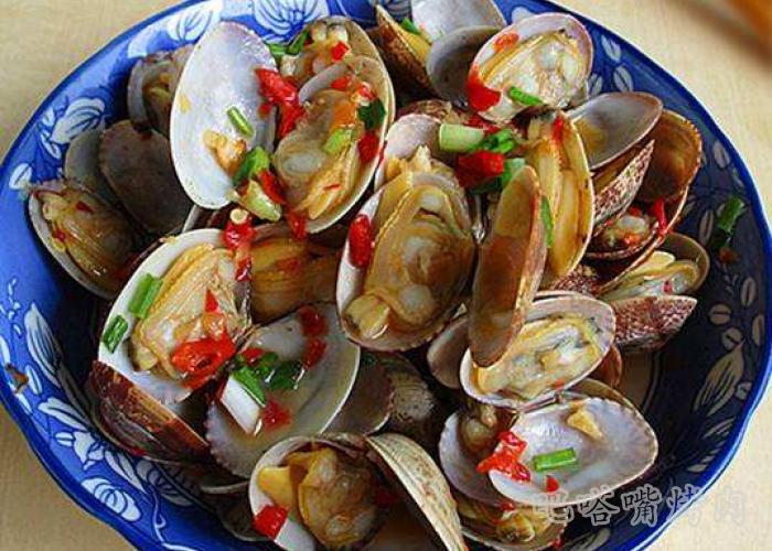 葱香烤蛤蜊的做法