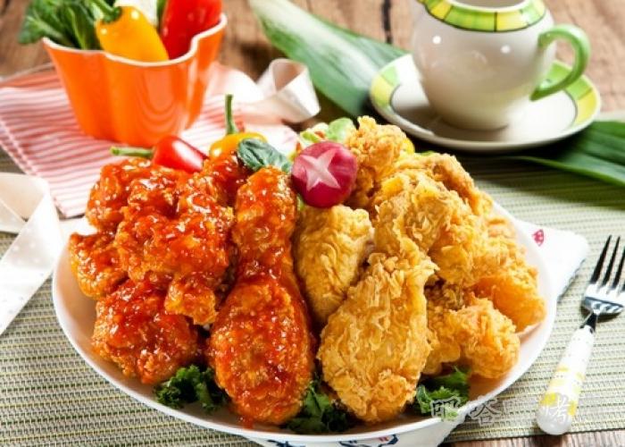 原味半调味半炸鸡