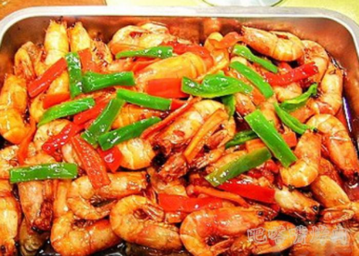 烤肉做法：香辣烤虾