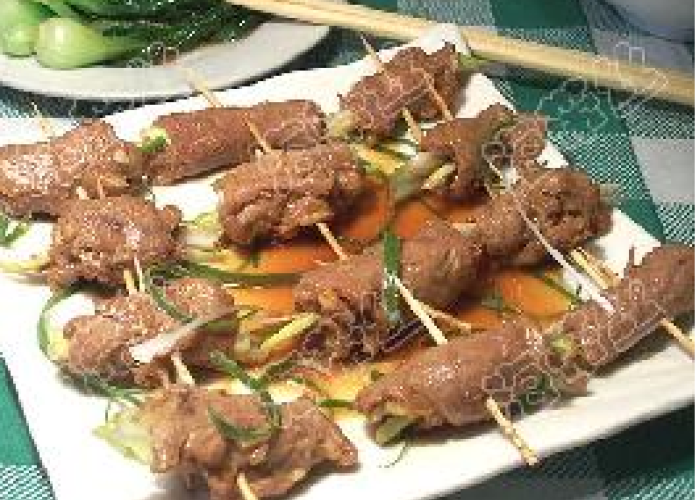 舌尖上的大葱烤肉卷