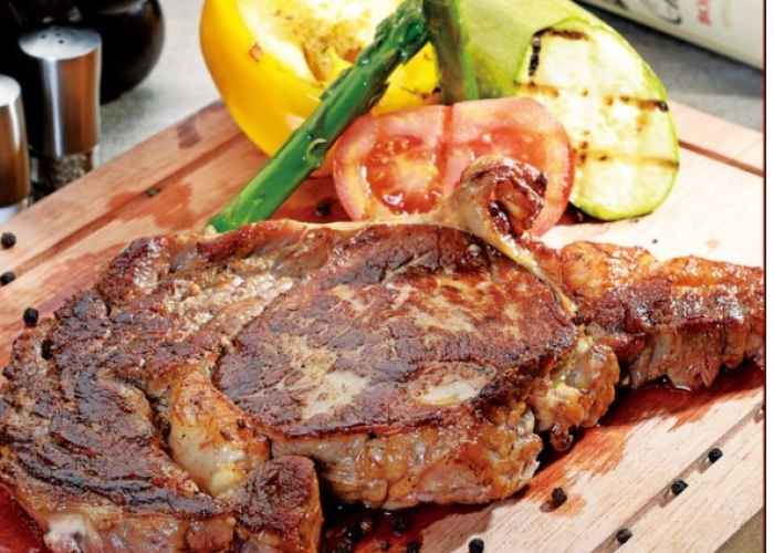 茄汁烤肉眼牛排