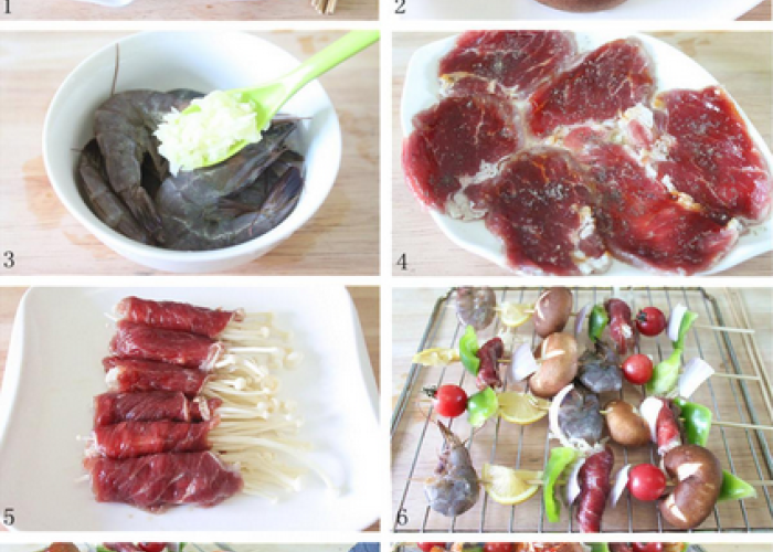 舌头上的烤肉夏日馋嘴什锦烤串