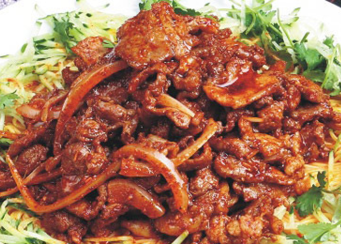 舌头上的美味黄面烤肉