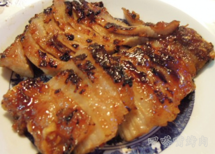 微波蒜香烤肉的做法