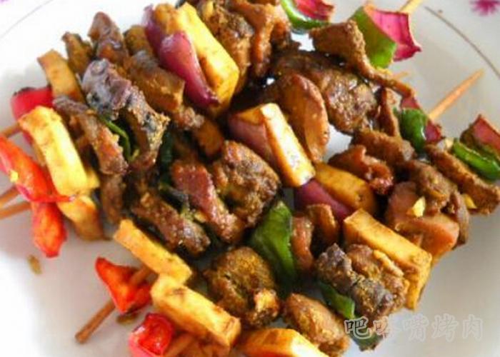 韩国烤肉店分享微波无油咖喱串串烧的做法