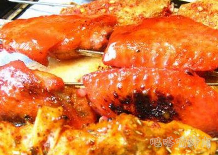 韩国烤肉之叉烧串翅的做法