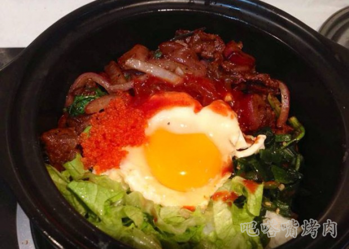 鱼籽烤肉拌饭韩国烤肉加盟教你做法