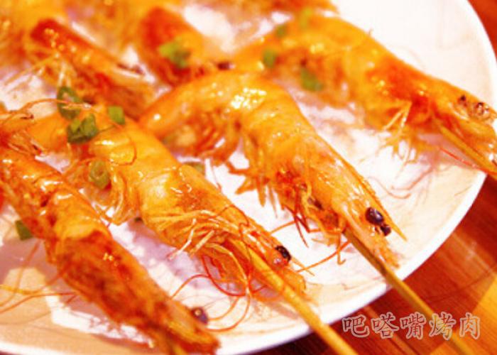 烤肉加盟店介绍酥烤虾串的做法