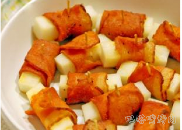 培根卷烤饵块的做法步骤