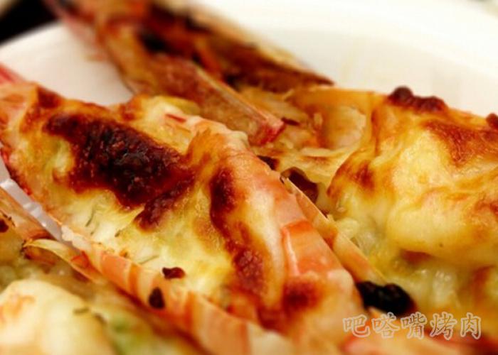 烤肉加盟店告诉你朗姆酒乳酪烤虾的做法